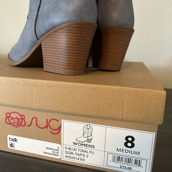 Sugar blue tonal boots size 8 - Picture 7 of 7